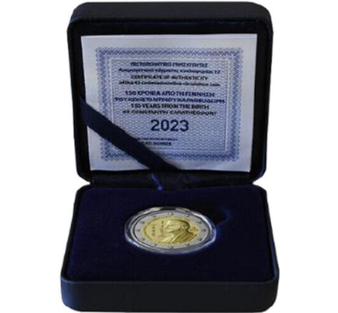 Kreikka 2 euroa Proof 2023 - 150 vuotta Constantin Caratheodoryn syntymästä