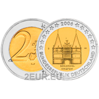 Saksa 2 euroa UNC 2006 - Holstentor Lyypekkiin - D - München