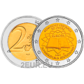 Saksa 2 euroa UNC 2007 - 50 vuotta Rooman sopimus - D - München