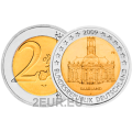 Saksa 2 euroa UNC 2009 - Saarland Ludwigskirche Saarbrucken - J - Hampuri