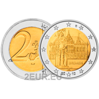 Saksa 2 euroa UNC 2010 - Kaupungintalo ja Roland - A - Berliini