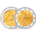 Saksa 2 euroa UNC 2010 - Kaupungintalo ja Roland - F - Stuttgart