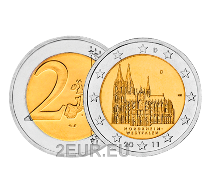 Saksa 2 euroa UNC 2011 - Nordrhein-Westfalen - D - München