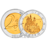 Saksa 2 euroa UNC 2012 - BAIJERI - A - Berliini