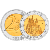 Saksa 2 euroa UNC 2012 - BAIJERI - D - München
