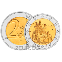 Saksa 2 euroa UNC 2012 - BAIJERI - G - Karlsruhe