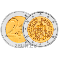 Saksa 2 euroa UNC 2015 - 25 vuotta Saksan yhtenäisyyttä - J - Hampuri