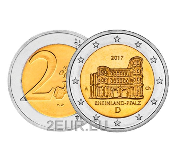 Saksa 2 euroa UNC 2017 - Rheinland-Pfalz - A - Berliini