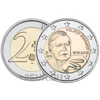 Saksa 2 euron UNC 2018 - Helmut Schmidtin 100. syntymäpäivä - F - Stuttgart
