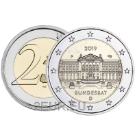 Saksa 2 euroa UNC 2019 - Bundesrat - F - Stuttgart