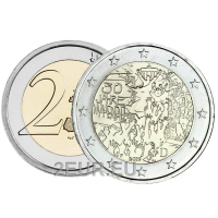 Saksa 2 euron UNC 2019 - 30 vuotta Berliinin muurin murtumisesta - F - Stuttgart