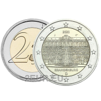 Saksa 2 euroa UNC 2020 - Palatsi Potsdamissa - J - Hampuri