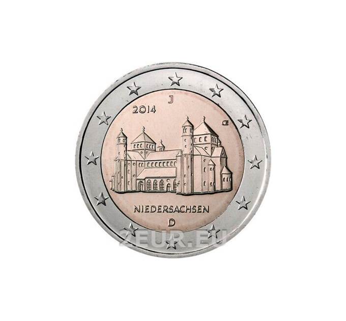 Saksa 2 euroa UNC 2014 - NIEDERSACHSEN- J - Hampuri