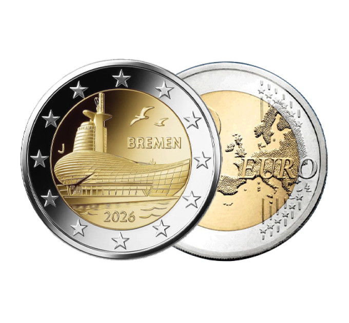 Saksa 2 euroa UNC 2026 - Bremen