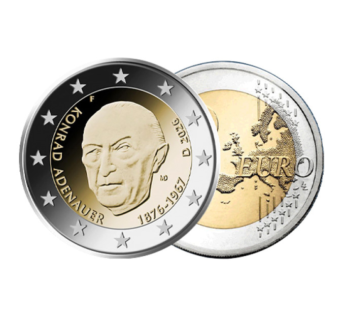 Saksa 2 euroa UNC 2026 - Konrad Adenauer