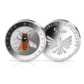 Saksa 5 euron UNC 2023-2 - Hyönteisten ihana maailma - Red Mason Bee