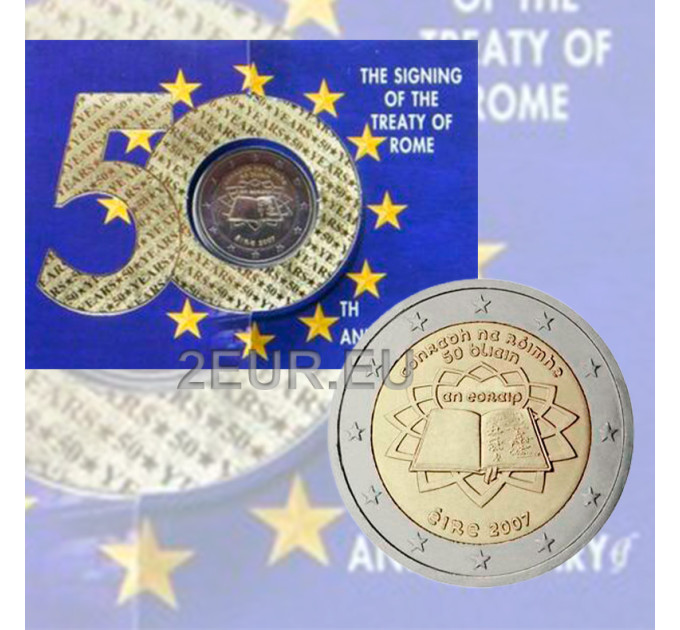 Irlanti 2 euroa BU 2007 - Rooman sopimus 