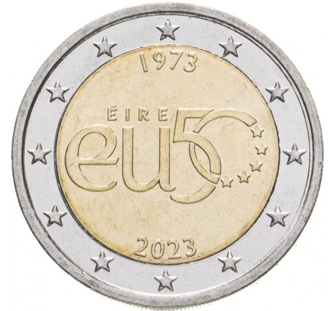 Irlanti 2 euroa UNC 2023 - Irlannin 50 vuotta Euroopan unionin jäsenyyttä