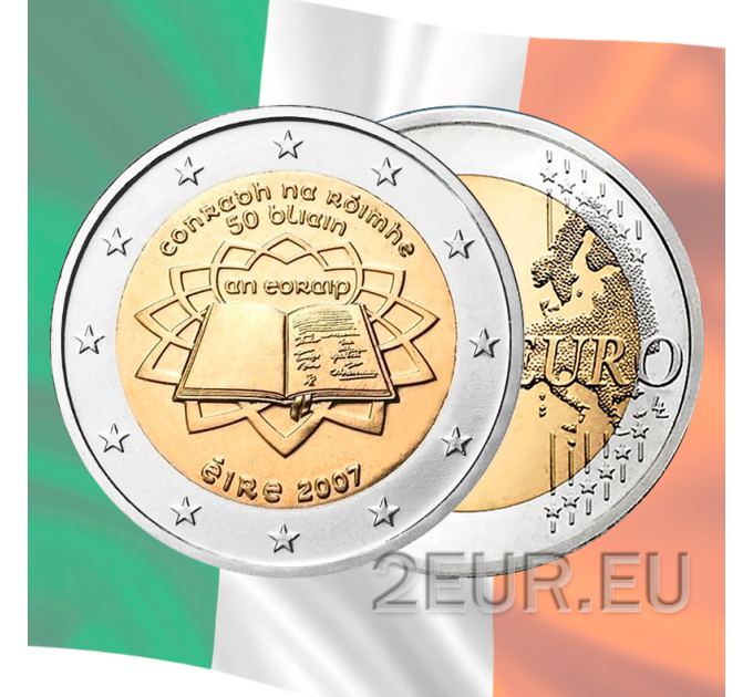 Irlanti 2 euroa UNC 2007 - Rooman sopimus
