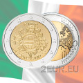 Irlanti 2 euroa UNC 2012 - 10 vuotta Euro Cash