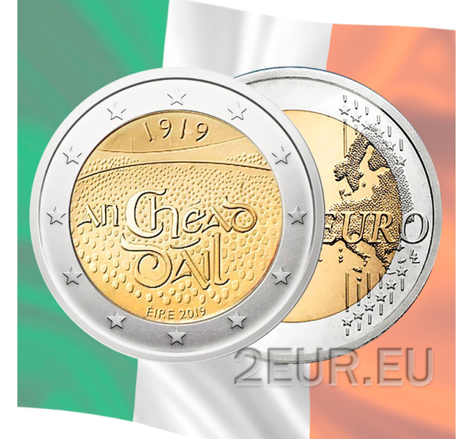 Irlanti 2 euroa UNC 2019 - 100 vuotta Dáil Éireannin perustamisesta