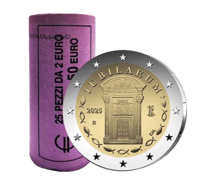 Italia 2 euron UNC roll 2025 - Juhlavuosi 2025