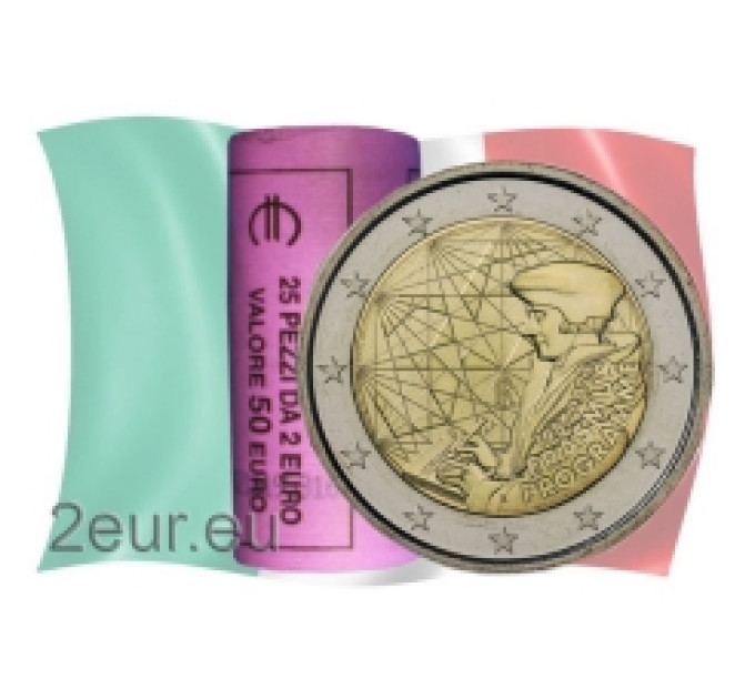 Italia 2 euron UNC rulla 2022 - 35 vuotta Erasmuksesta
