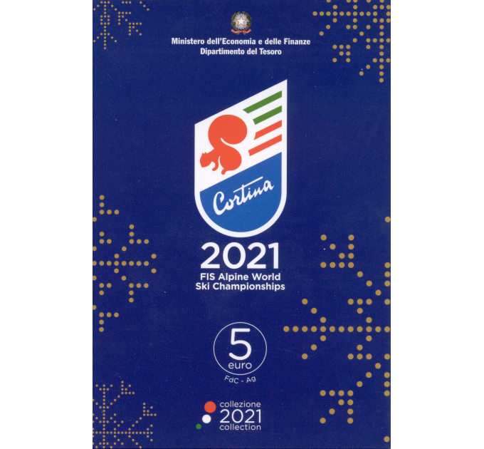 Italia 5 euron hopea BU 2021 - ALPPIEN MAAILMANMESTARI
