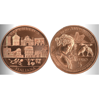 ITALIA 5 EURO BU 2023 - Italian kulttuuripääkaupungit - Bergamo ja Brescia