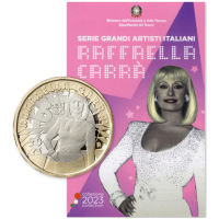 ITALIA 5 EURO BU 2023 - Great Italian Artists -sarja - Raffaella Carrà
