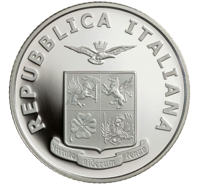 Italia 5 euron hopea PROOF 2023 - Italian ilmavoimien satavuotisjuhla