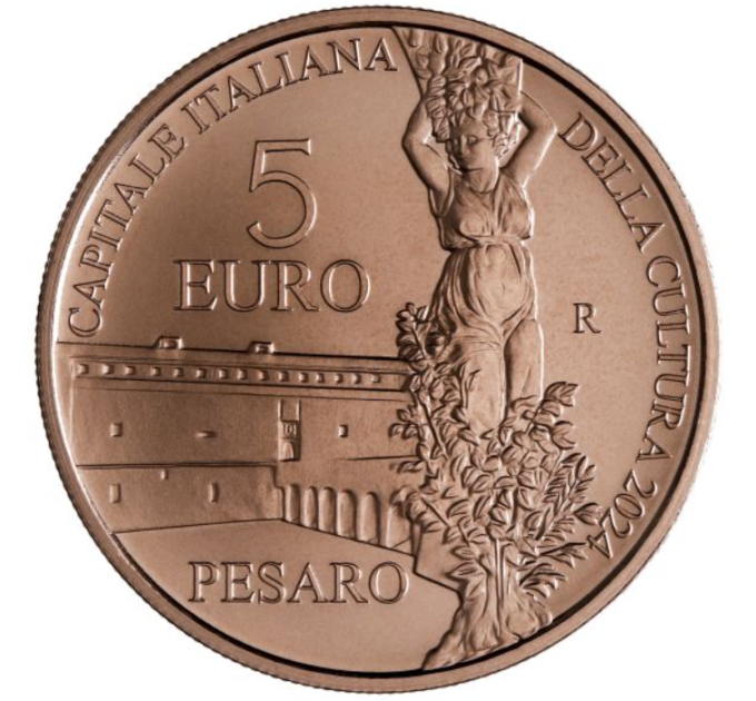 ITALIA 5 EURO BU 2024 - Italian kulttuuripääkaupungit - PESARO