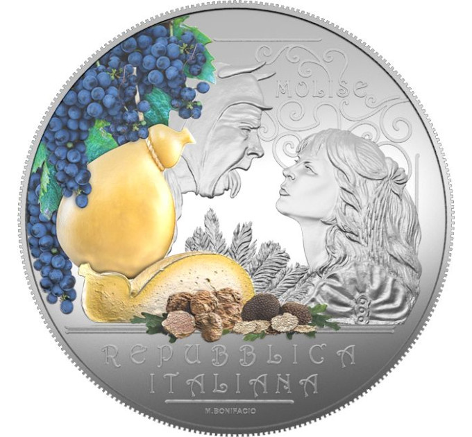 ITALIA 5 EURO BU 2024 - Italialainen ruoka- ja viinikulttuuri - Tintilia ja Caciocavallo – Molise
