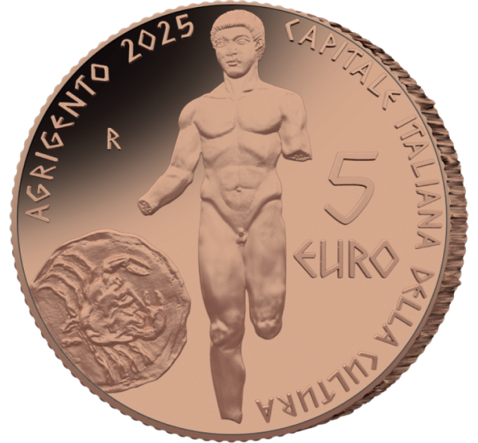 ITALIA 5 EURO BU 2025 - Italian kulttuuripääkaupungit - Agrigento