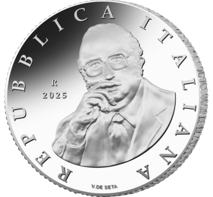 Italia 5 euroa Proof 2025 - 100 vuotta Giovanni Spadolinin syntymästä