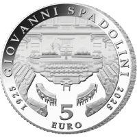 Italia 5 euroa Proof 2025 - 100 vuotta Giovanni Spadolinin syntymästä