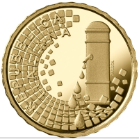 Italia 10 euron kultaa PROOF 2022 - Italian suihkulähteet - Trevin suihkulähde