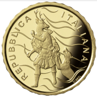 Italia 10 euron kultaa PROOF 2023 - Italian suihkulähteet - Casertan kuninkaallinen palatsi - Dianan ja Actaeonin suihkulähde