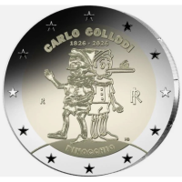 Italia 2 euron Proof 2026 - Carlo Collodin syntymän 200-vuotisjuhla