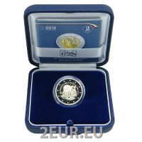 Italian 2 euron proof 2018 - 60 vuotta Italian terveysministeriön perustamisesta 1958