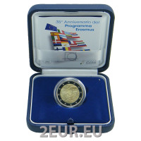 Italian 2 euron proof 2022 - 35 vuotta Erasmus-ohjelmaa