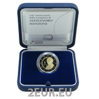 Italian 2 euron proof 2023 - 150 vuotta Alessandro Manzonin kuolemasta