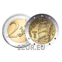 Italia 2 euron UNC 2025 - Amerigo Vespucci -laivan matka