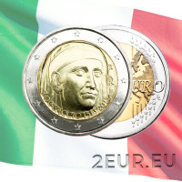 Italia 2 euron UNC 2013 - Giovanni Boccaccion syntymän 700-vuotispäivä