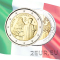 Italia 2 euron UNC 2015 - 750 vuotta Dante Alighierin syntymästä