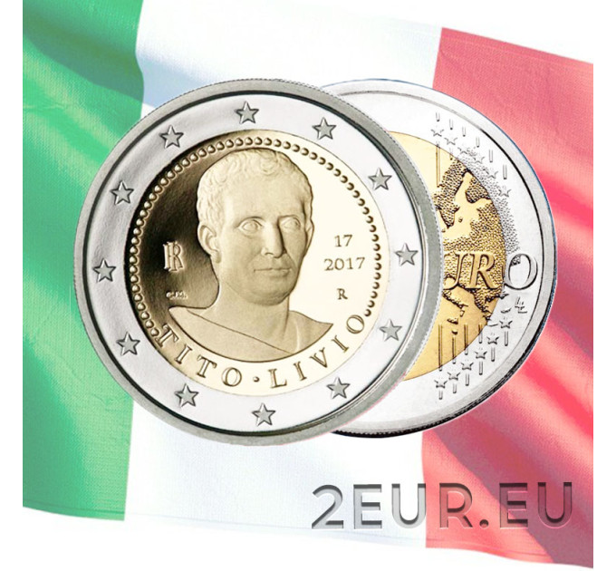Italia 2 euron UNC 2017 - Titus Liviuksen kuoleman 2000-vuotispäivä