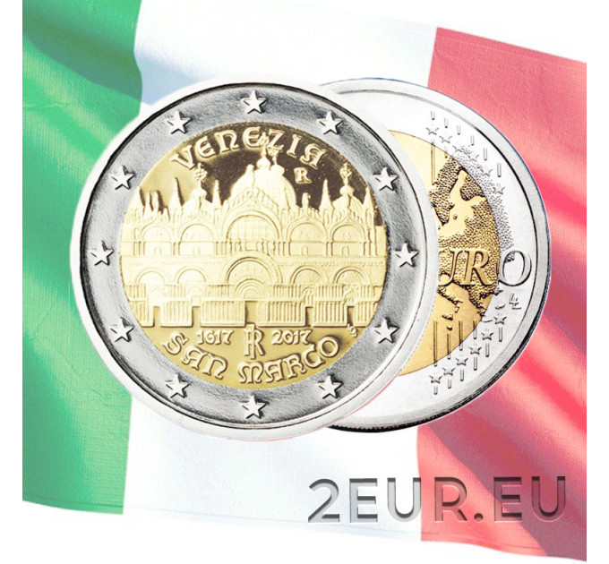 Italia 2 euron UNC 2017 - 400 vuotta Pyhän Markuksen kirkon valmistumisesta