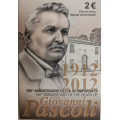 Italia 2 euron BU 2012 - 100 VUOTTA GIOVANNI PASCOLIN KUOLEMASTA