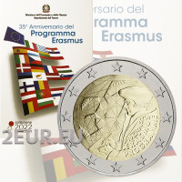 Italia 2 euron BU 2022 - 35 vuotta Erasmus-ohjelmaa