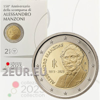 Italia 2 euron BU 2023 - 150 vuotta Alessandro Manzonin kuolemasta